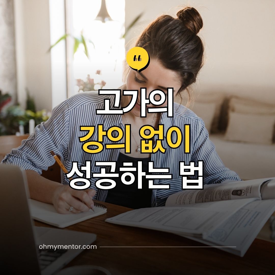 고가의 강의 없이 성공하는 법